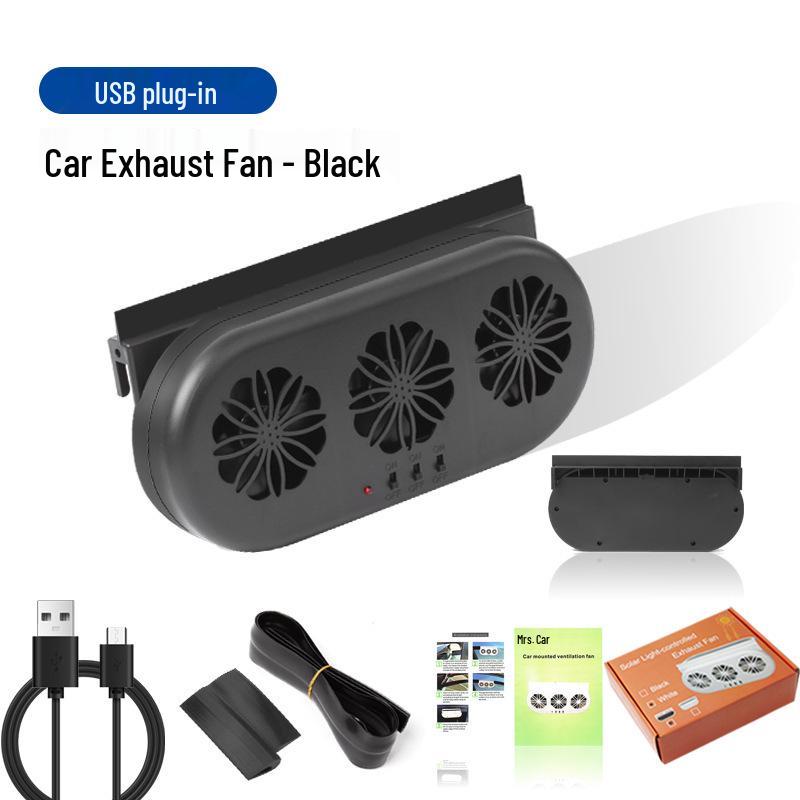 Solar-Powered Car Ventilation Fan for Enhanced Air Circulation