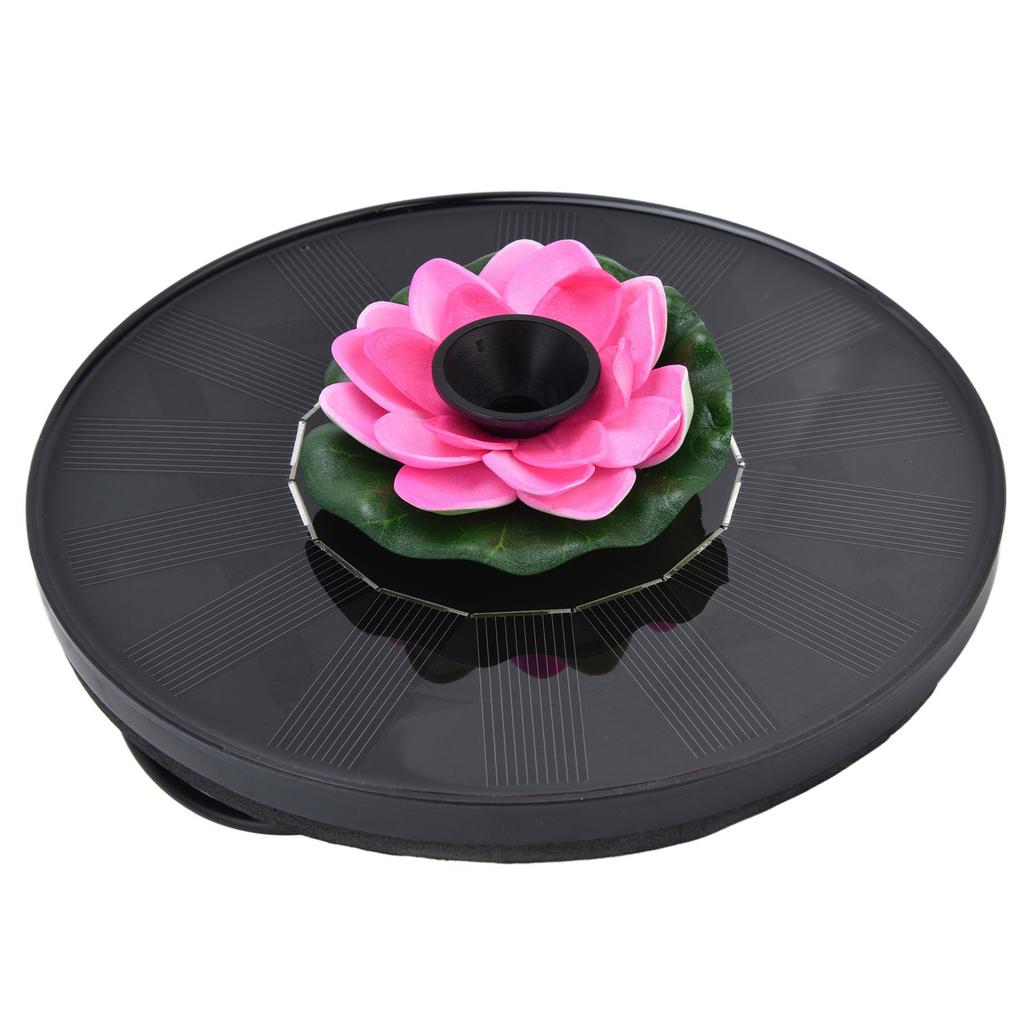 Lotus Solar Fountain Water Pump Floating Mini Solar Powered Water Fountain for Birdbaths Garden