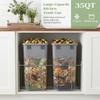 10 Pack 35 QT Waste Trash Rubbish Bin Easy To Clean High Capacity Garbage Can for Bathroom Laundry Living Room Home Workspace
