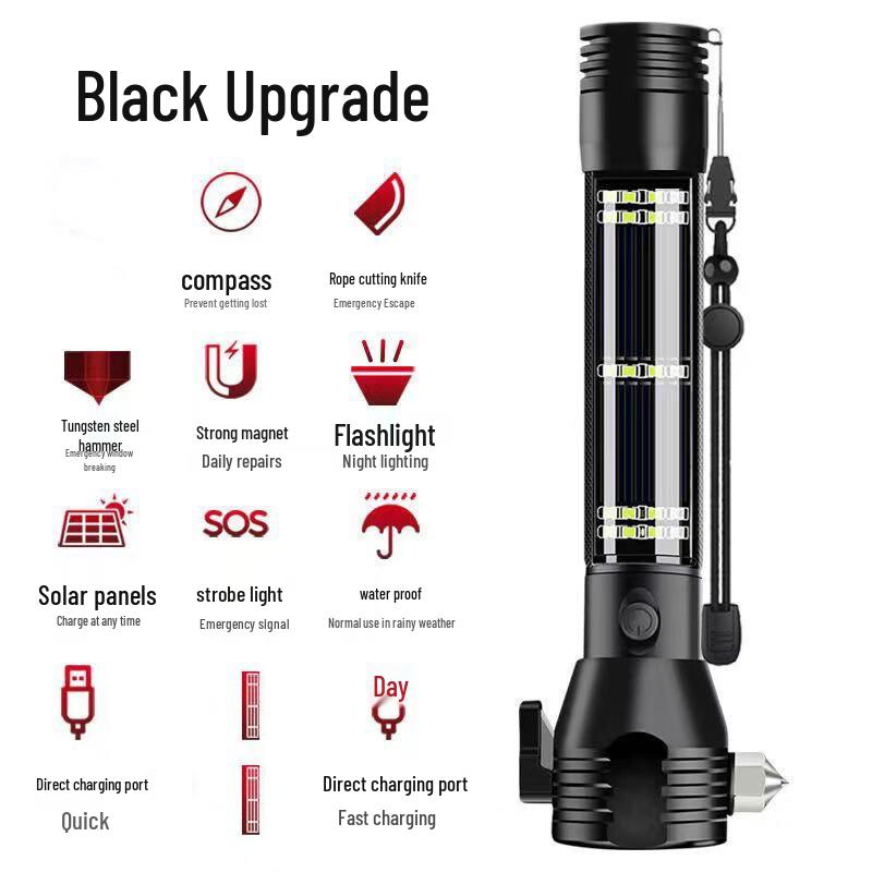 UOSU Multi-function Emergency Flashlight & Window Breaker