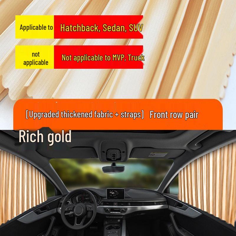 Universal Magnetic Car Sun Shade - Side Window Heat Insulation Curtain
