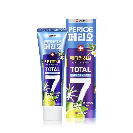 Perioe Total 7 Medical Herb Toothpaste 100g (Choose 1 of 2 flavors) (Basil Mint / Lime Herb Mint)