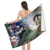 Peacock Beach Towel Wild Animal Bath Towel Sport Travel Camp Spa Gym Yoga Pool Towels Microfiber Shower Quick Dry Swimming Cover