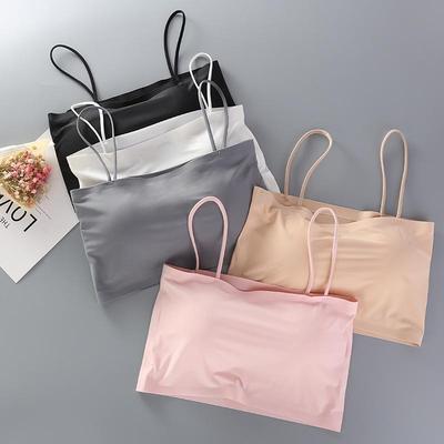 Bandeau sin costuras de seda de hielo: Camisola Deportiva para Mujer con Hermoso Diseño en la Espalda