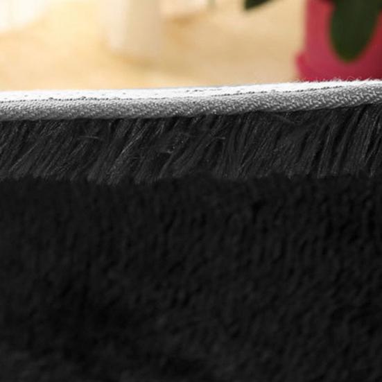 120cm Round Velvet Carpet Floor Rug Anti-Slip Pad Door Mat Indoor Bedside Decor