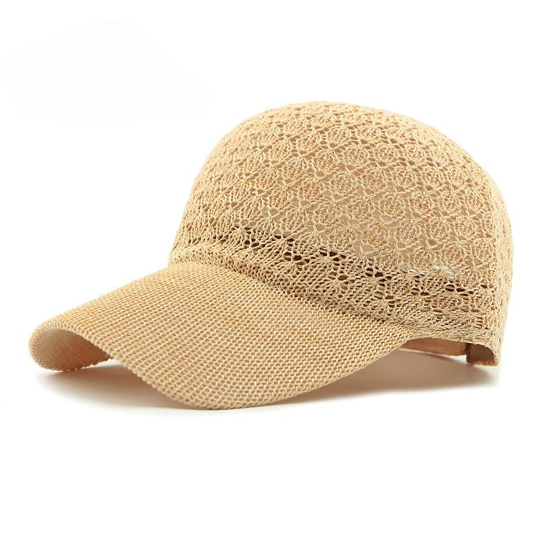 

Шляпа Женская Летняя Дышащая Сетчатая Кепка Вязаная Жесткая Сетка Защита от Солнца Козырек Повседневная Бейсболка Женская Adjustable