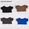 Tricou Drăguț din Bumbac de Pluș - Mânecă Scurtă Spălată, 10-15-20 CM