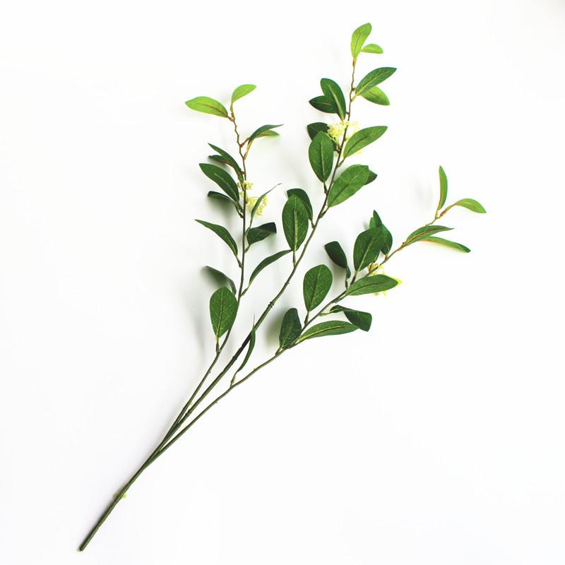 Decorative Artificial Osmanthus Leaf Branch for Wall Arrangements
