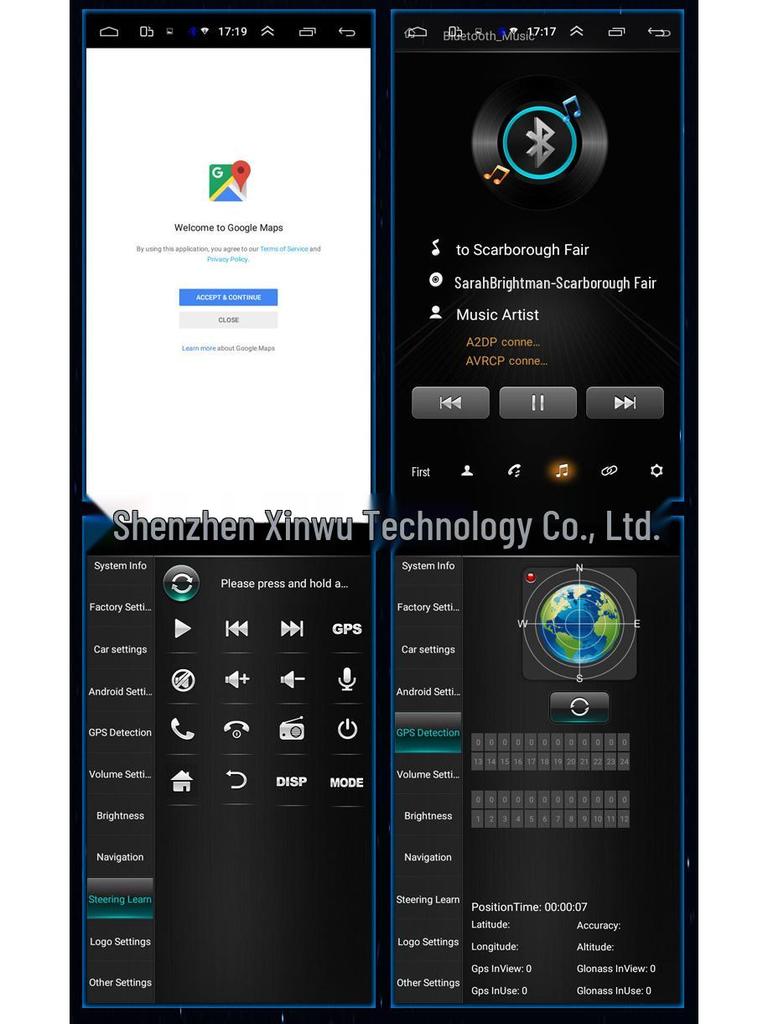 360° Rotating Car Navigation System for 09-14 Ford Focus: Landscape & Portrait Modes