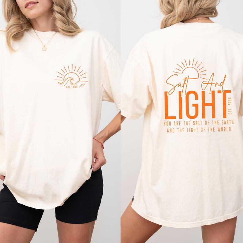 2026 Summer Hot Sale Salt and Light Shirt Cotton Gothic Round Tshirt Unisex Lightweight Printed Short Sleeve Casual Outdoor Cotton T-shirt