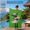 Sheep And Shaun Adventure Beach Towel, Super Soft Microfiber, Perfect Gift for Her/Him, Birthday, for Pool, Beach, Travel, Decor Beach Party