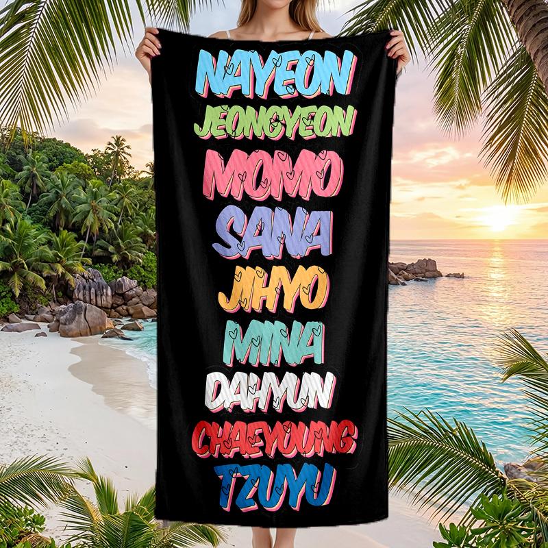Twice Fashion Beach Towel: Ideal for Summer Adventures Soft, absorbent and quick drying suitable for swimming and bathing