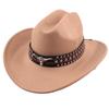 Wide Brim Western Cowboy Hat Rivet Riding Hat Vintage Felt Cowgirl Hat  Festive Occasions