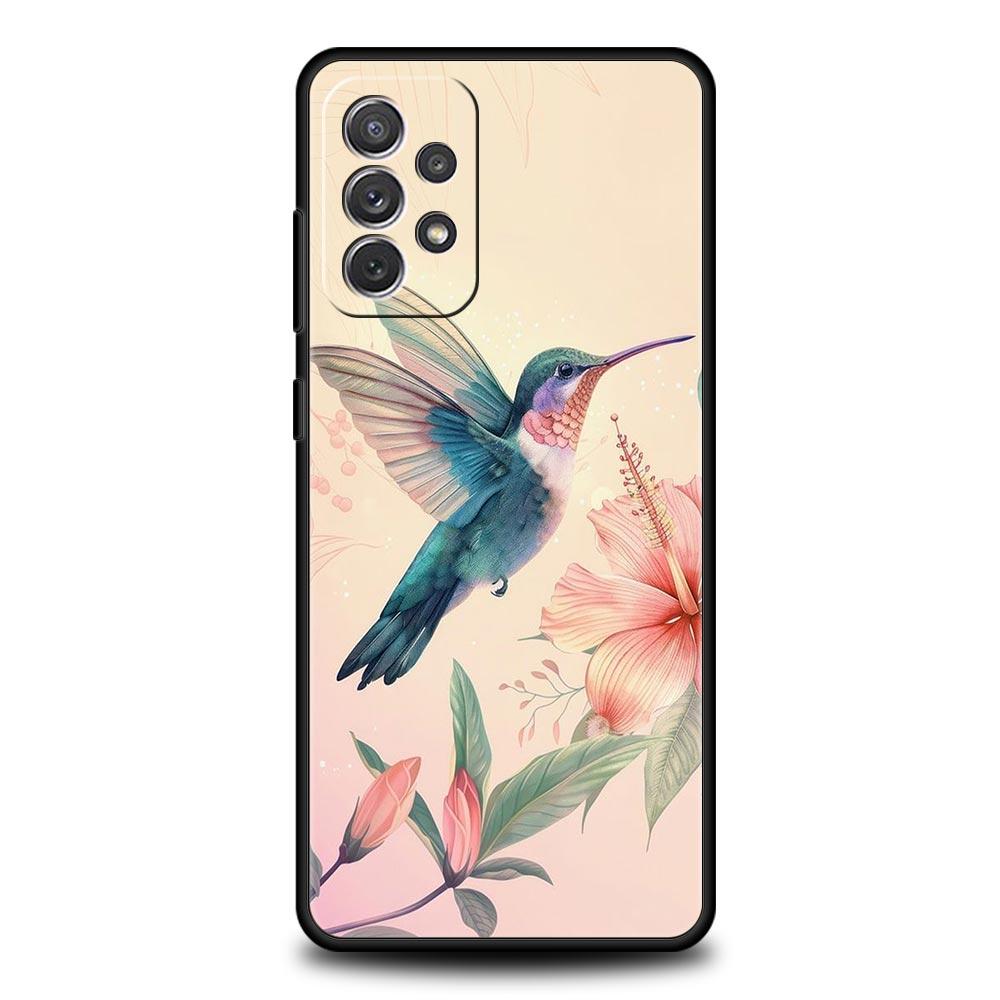 Hummingbird Phone Case For Samsung Galaxy A15 A13 A51 A71 A41 A31 A21S A03S A05 A35 A32 A55 A23 A25 A33 A53 A73 5G Cover