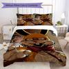 Horror Rabbit Pattern Bedding,Quilt Set Quilt Cover Pillowcase Home Birthday Gift (1*duvet Cover+2*pillowcase,without core)ZSJT0917286