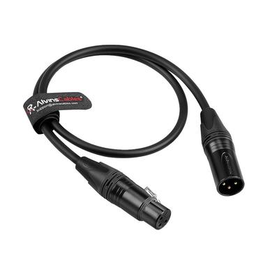 Cables XLR Balanced Microphone Shielded Compatible with Sennheiser Sound Zaxcom 1m Alvin's 3-pin Male-Female Cable, Noise-Sealing Design, Shure,