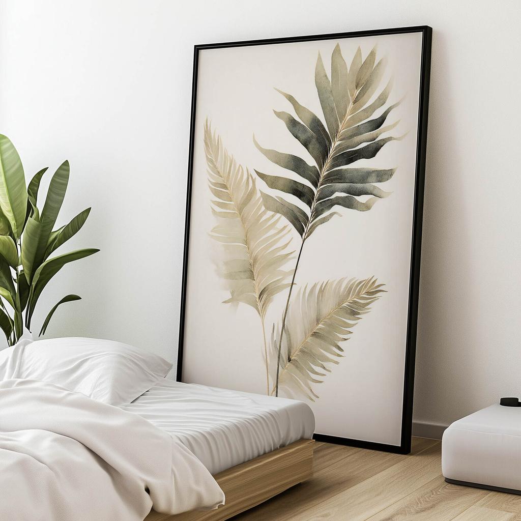 Egzotyczne Palmy Egzotyczne Palmy, 30X40 Cm, Rama Aluminiowa Czarna, Papier Matowy 230 Gsm