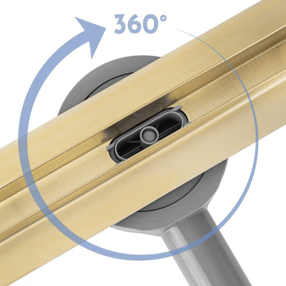 Odpływ neox slim pro złoty szczotkowany 700 sku rea-g2714