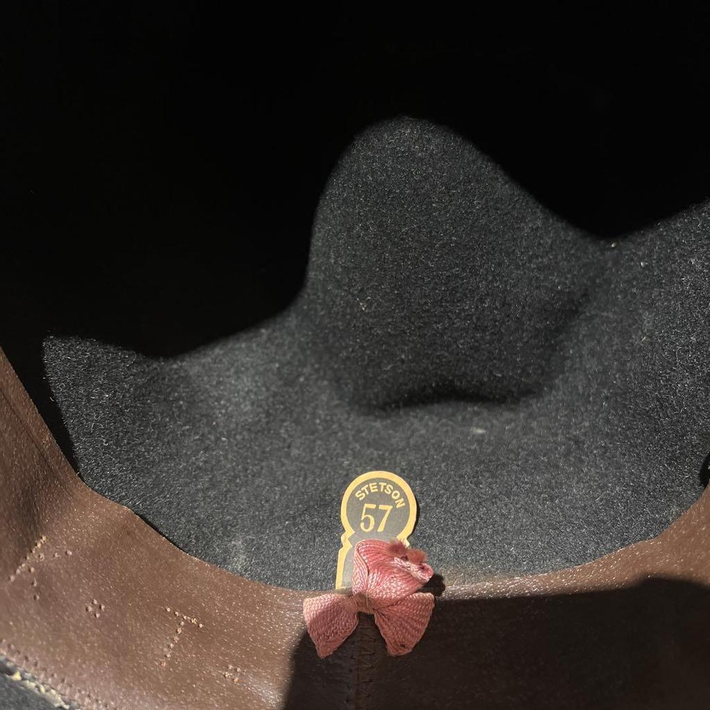 Used STETSON Daitoku GINZA Felt Hat Fedora Black