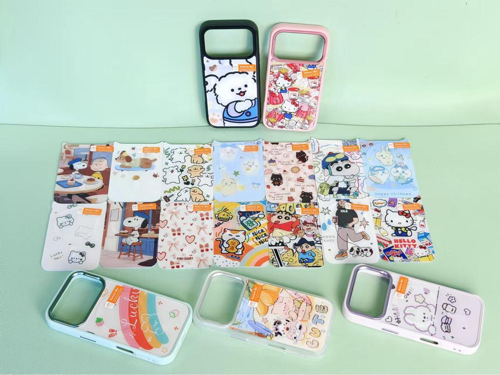 Drop-Proof Magnetic Phone Case for Apple Fun Zoo 16/17 - Adorable Acrylic Full Coverage