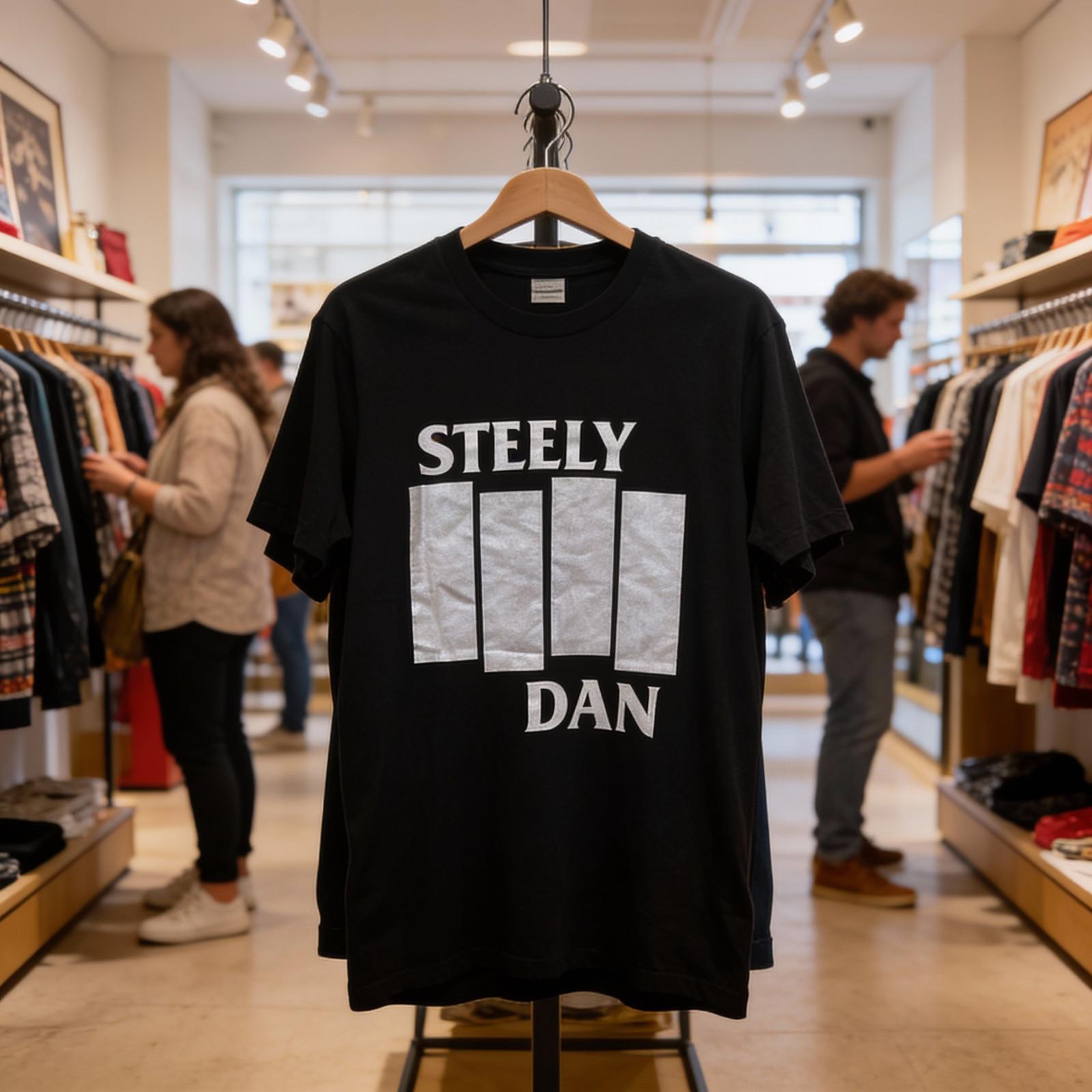 Steely Dan Shirt, Steely Dan Band Cotton Black Unisex T-shirt Reprint S-5XL XXXL