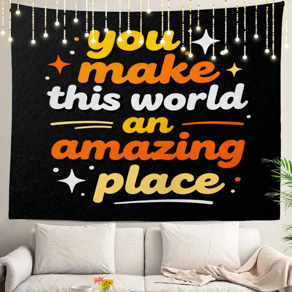 Graffiti Abstract Tags Wall Tapestry Letters Without Meaning Hand Street Wall Hanging Large Tapestry Decoration Polyester Fiber