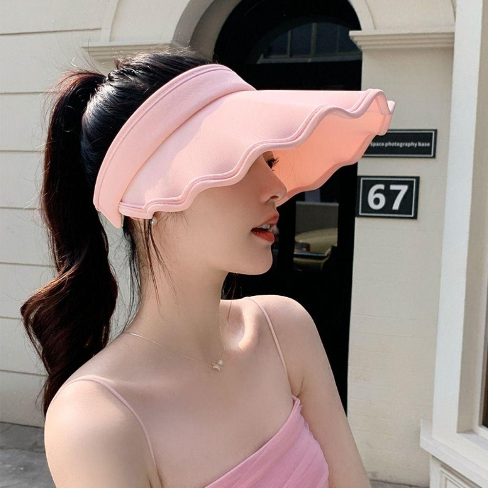 

Hollow Top Baseball Cap Leisure Shell Hat Fashion Empty Top Hat бежевий