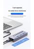USB 3.0 7-Port Hub Splitter 10Gbps Docking Station with Independent Switches