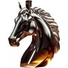 Botella de Whisky de Vidrio con Forma de Cabeza de Caballo Caprichosa Decantador de Animales Contenedor de Alcoholes Accesorios Divertidos para Beber Botella de Whisky Divertida con Forma de Cabeza de Caballo