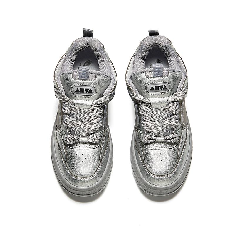 Anta Aoyou Pro Trendy Versatile Durable Low-Top Skate Shoes Women skate shoes Pigeon-Gray 922438015-4