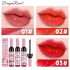 DragonRanee Cross-border Exclusive Wine Bottle Tinted Lip Gloss - Moisturizing, Long-lasting, Matte & Sweat-proof Lipstick with Water Lip Glaze.
