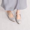 HIMIKO/Himiko/Pointed Toe Mesh Mule/651512 Gray 240