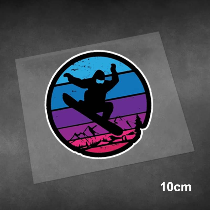 Extreme Sports Skiing Enthusiast Stickers Waterproof Reflective Car Decals Skiing Sticker for Car Body Windshields Decoration
