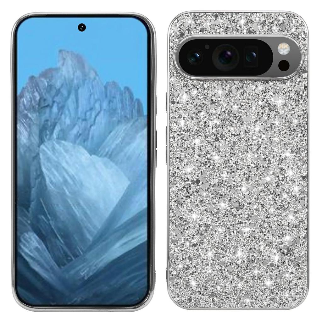 For Google Pixel 10 Pro XL Case TPU+PC Sparkling Glitter Phone Back Cover