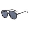 Sunglasses Men Women Trend Oversized Square Gradient Lens Double Bridge Designer Eyewear Unisex Vintage Driving Sunglasses