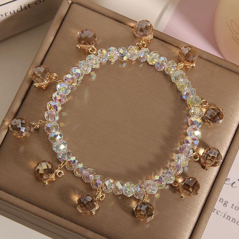 Crystal Fashion Charm Bracelet for Woman New Beaded Bracelet Lucky Bracelet Fashion Design Jewelry Accessories