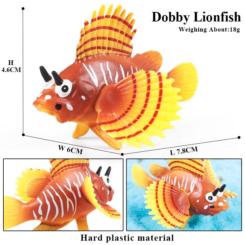 Oenux Sea Life Animals Coral Octopus Nautiloidea Crab Starfish Ocean Model Action Figures Educational Collection Toy Kid Gift