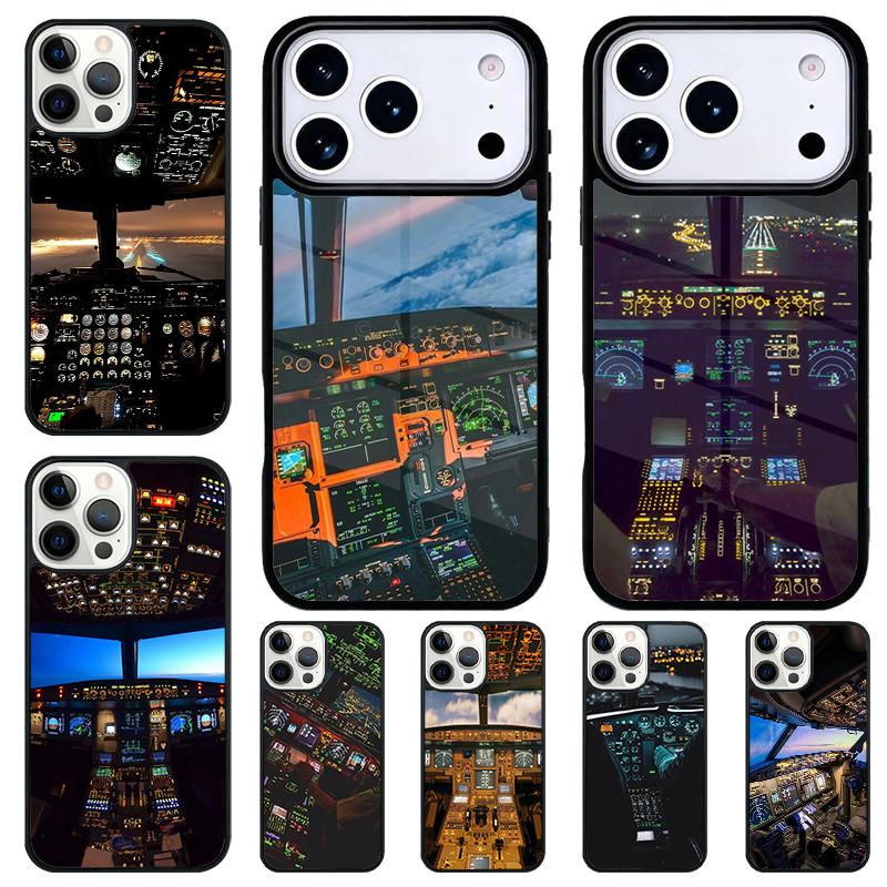 Travel Pilot Shockproof Phone Case for iPhone 17 Air 16e 15 11 12 14 13 Pro Max Cover Coque