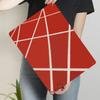 Modern Minimalist Red Geometric Line Abstract Metal Iron Painting Living Room Wall Decor Home Art Hanging Ornament