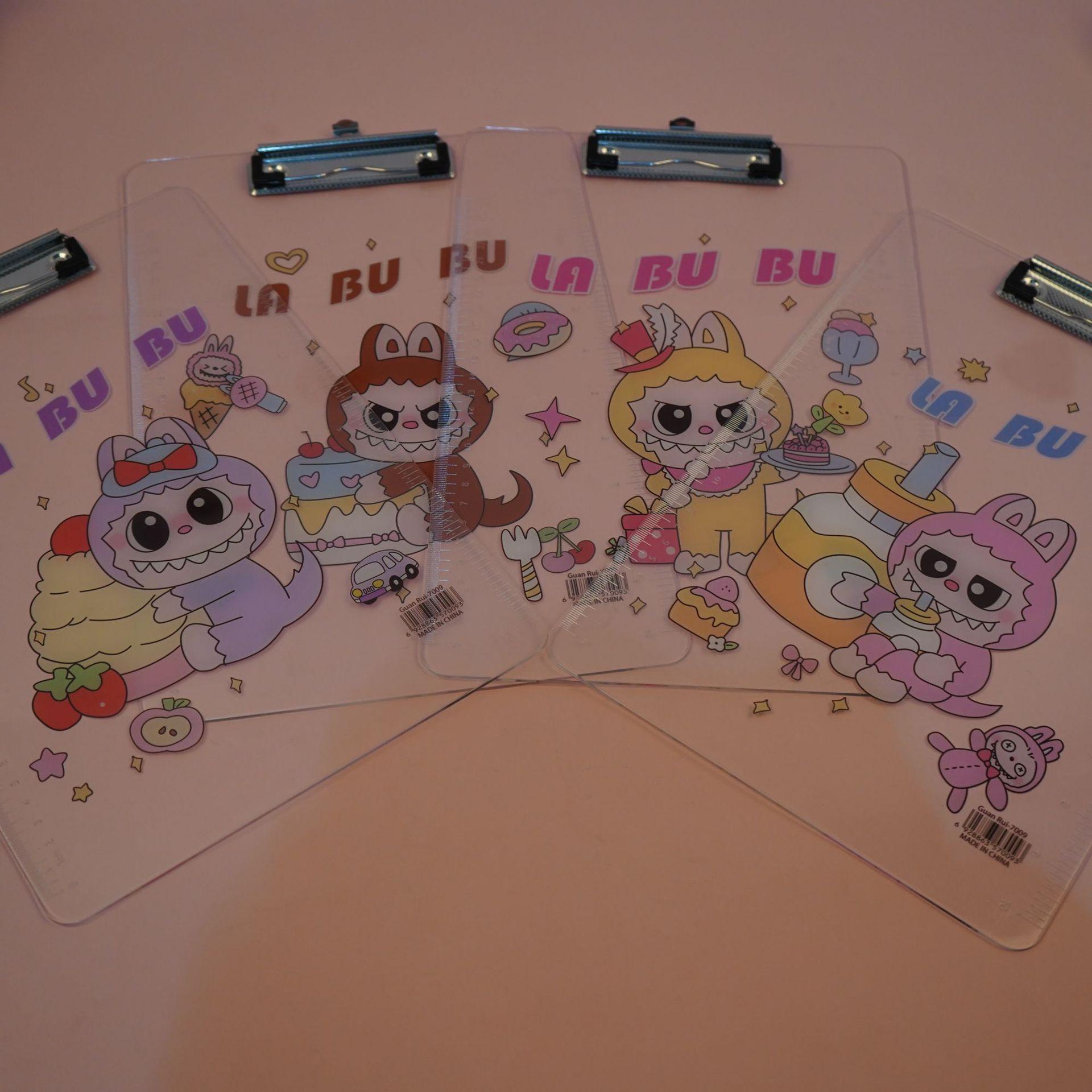 Kuromi A4 Acrylic Clipboard: Cute, Transparent & Stylish Cartoon Writing Pad