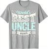 Worlds Best Uncle Ever Vintage Distressed Retro Graphic T Shirt Best Uncle Gift Unisex Casual Cotton Short Sleeve Tee