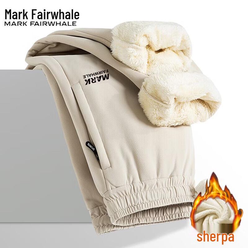 Mark Fairwhale Men's Fleece-Lined Windproof Jogger Pants