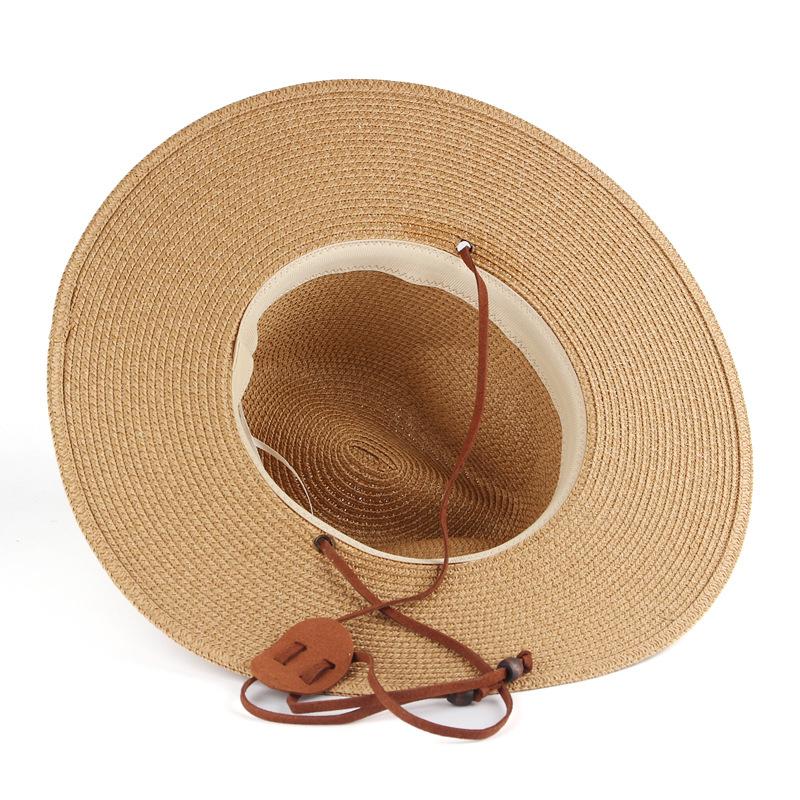 Neutral Summer Sun Hat, Wide Edge Sun Hat, Outdoor Tourism Beach Hat