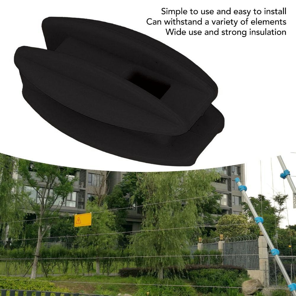 20PCS ABS Material Square Tube Post Insulator Compact Plastic Donut Insulator
