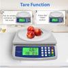 40kg/1g Price Computing Scale LCD Display Coins Counting Scale Multi-Function Stainless Steel Counting Scale for Baking Cooking