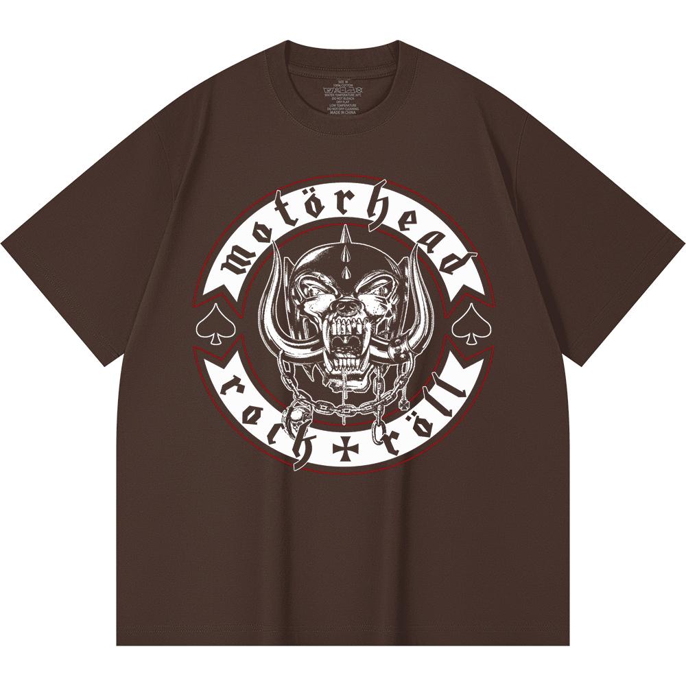 230 g/m² 100% Bavlna T-shirt Heavy Metal Rocková Kapela Tisk Populární Hudby Unisex Těžký Bavlněný T-shirt