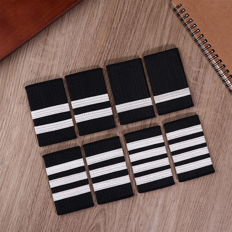 1Pair Clothing Decor Epaulettes Shirts Professional Pilots Uniform Epaulets Craft Shoulder Badges Garment Diy Accessories