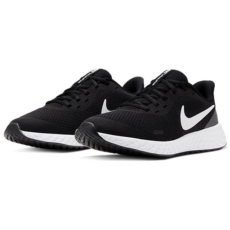 New Nike Revolution 5 'Black White' GS BQ5671-003