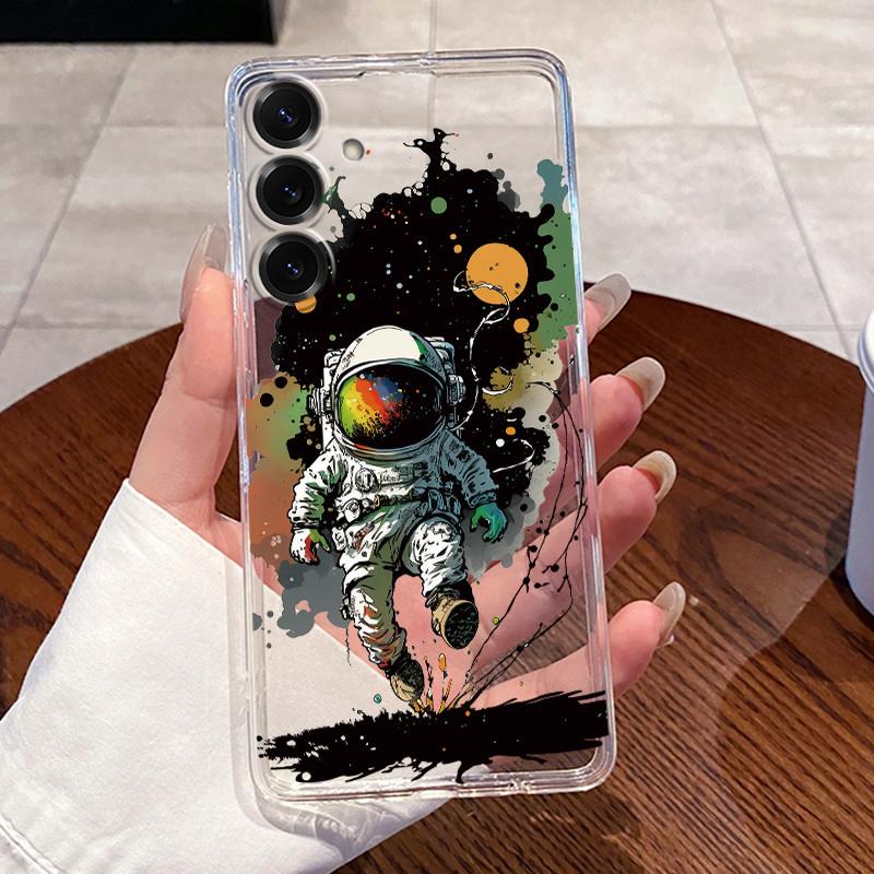 For Samsung Galaxy S25 FE S25 Edge S25 Slim S25+ Cases Clear Soft TPU Back Cover For Samsung S25 Plus Cute Rabbit Cat Phone Case