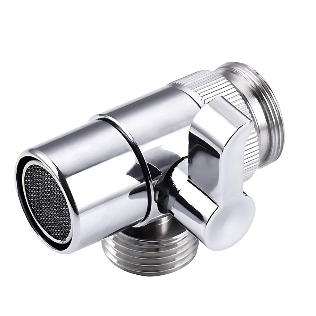 Faucet Diverter Valve, 3-Way Diverter Valve  Hand Held Shower, Sink Faucet Splitter  Kitchen and Bathroom